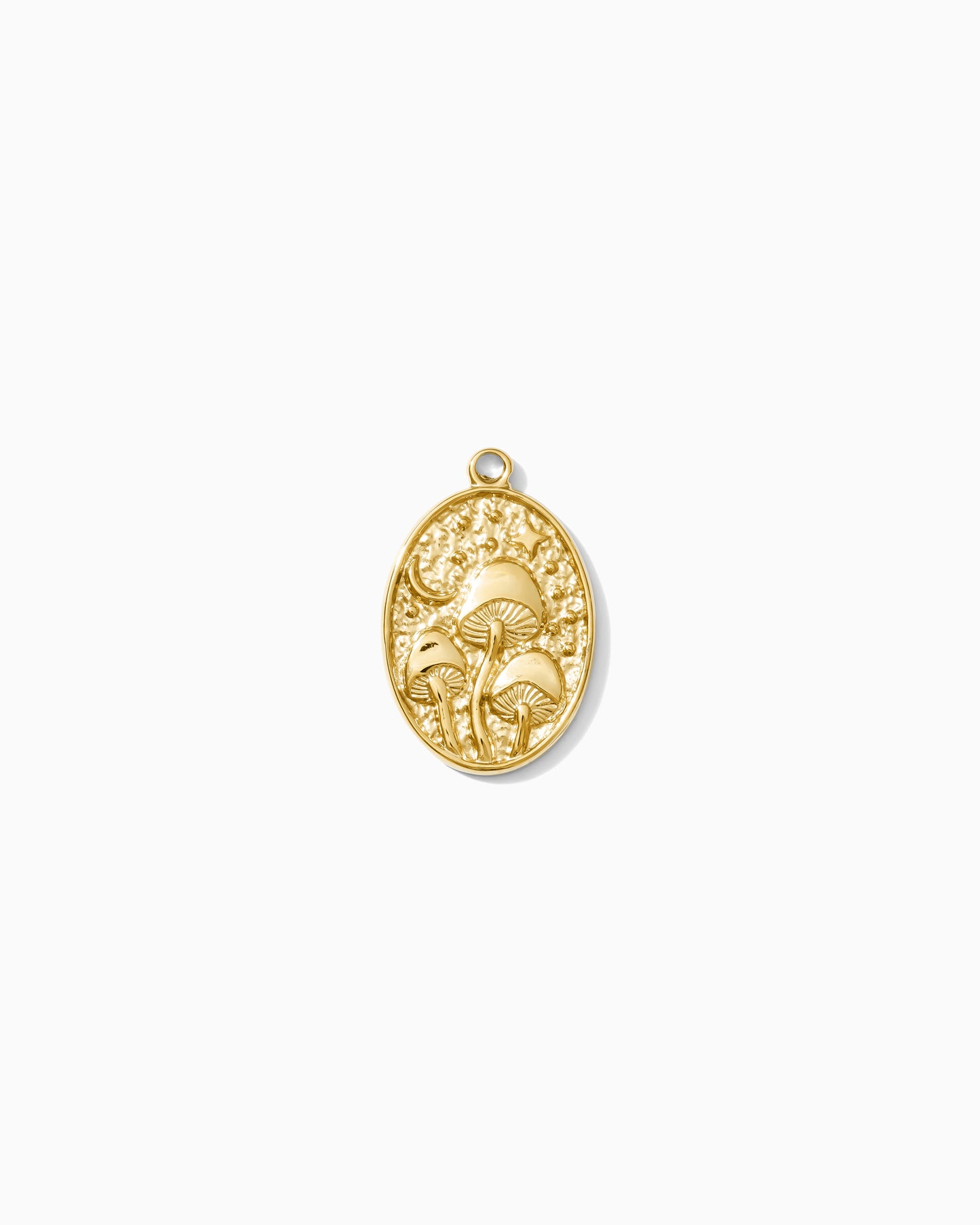 23mm Mushroom Oval PVD Charm, CH454