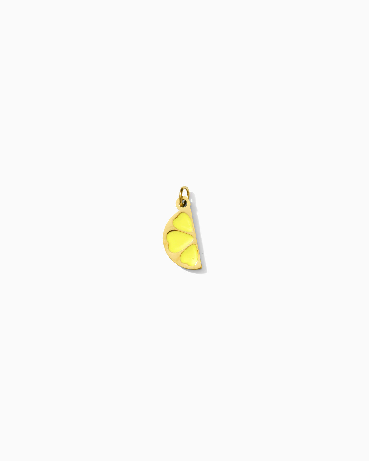 14mm Lemon Slice PVD Charm, CH465