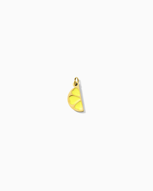 14mm Lemon Slice PVD Charm, CH465