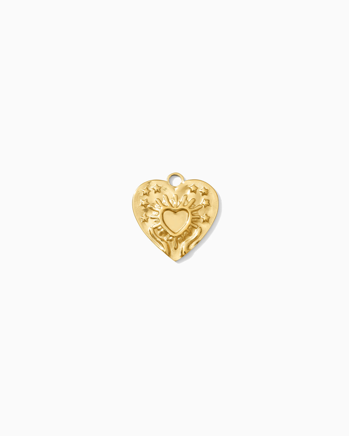 18mm Bursting Heart PVD Charm, CH473