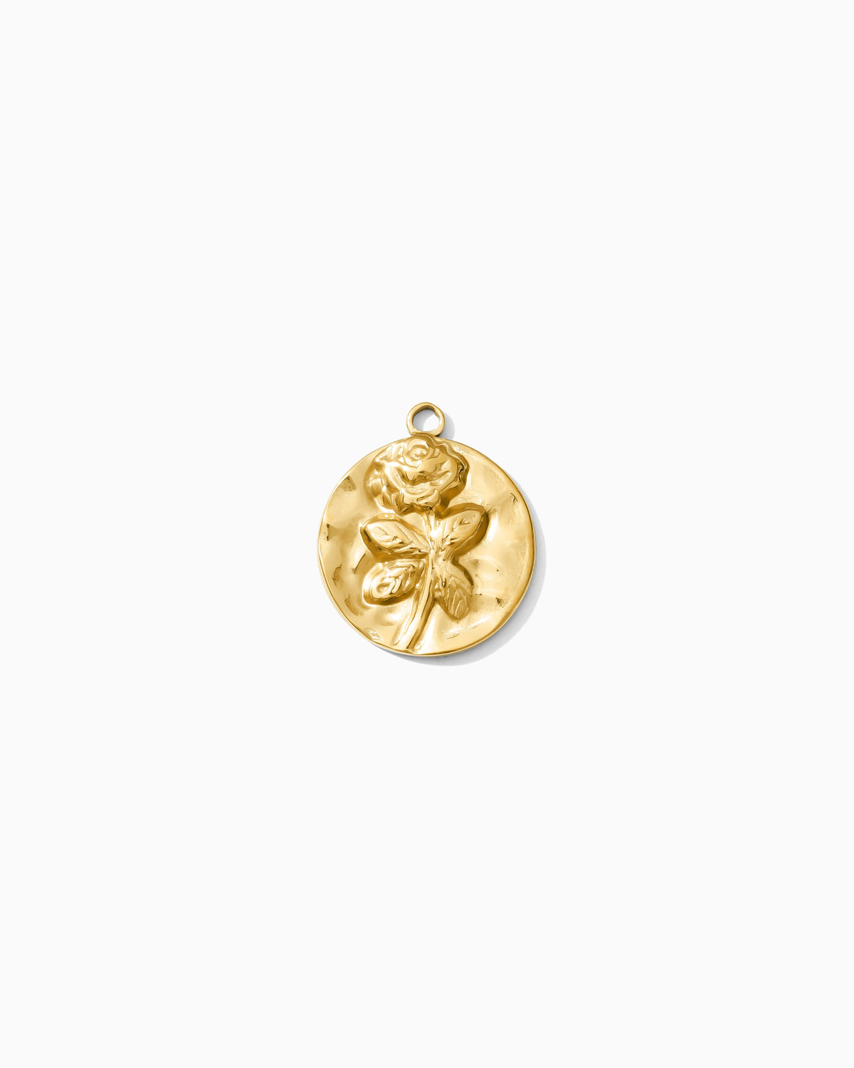 21mm Disc with Rose PVD Charm, CH475