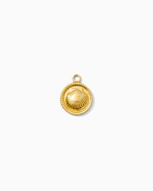 19mm Shell Disc PVD Charm, CH478