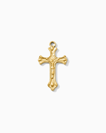 33mm Cross with Rising Sun PVD Charm, CH480