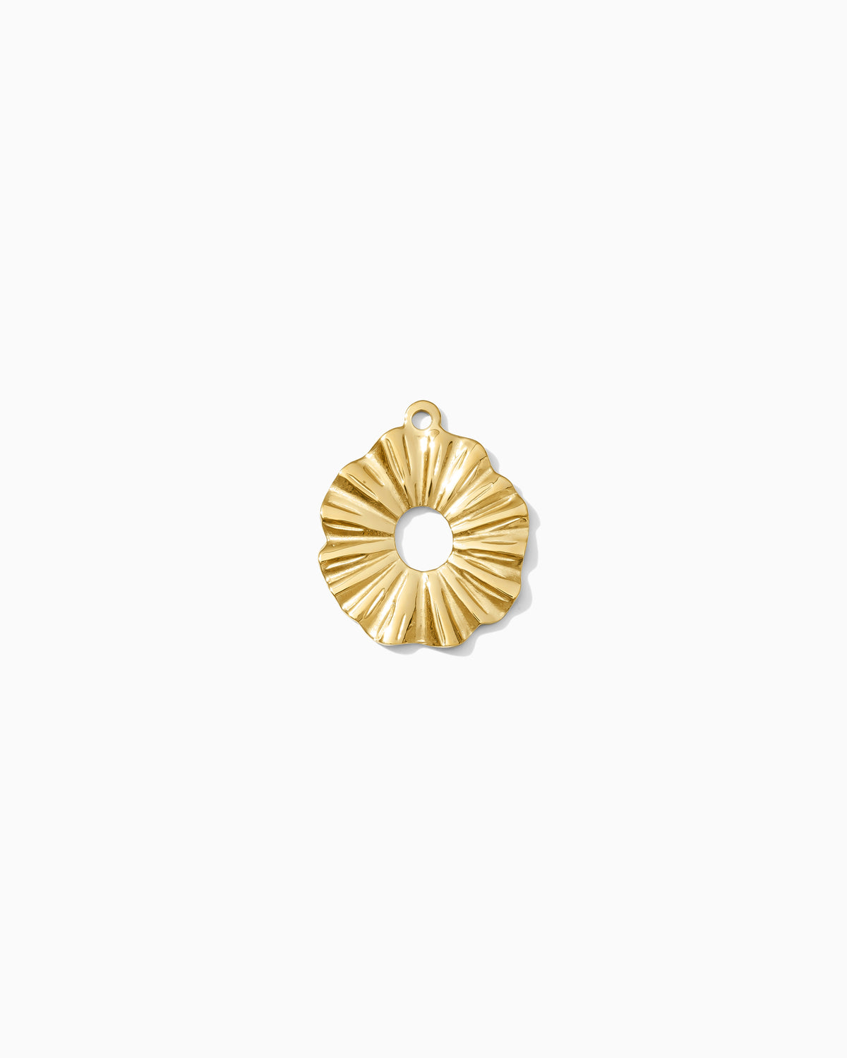 20mm Lined Open Disc PVD Charm, CH500