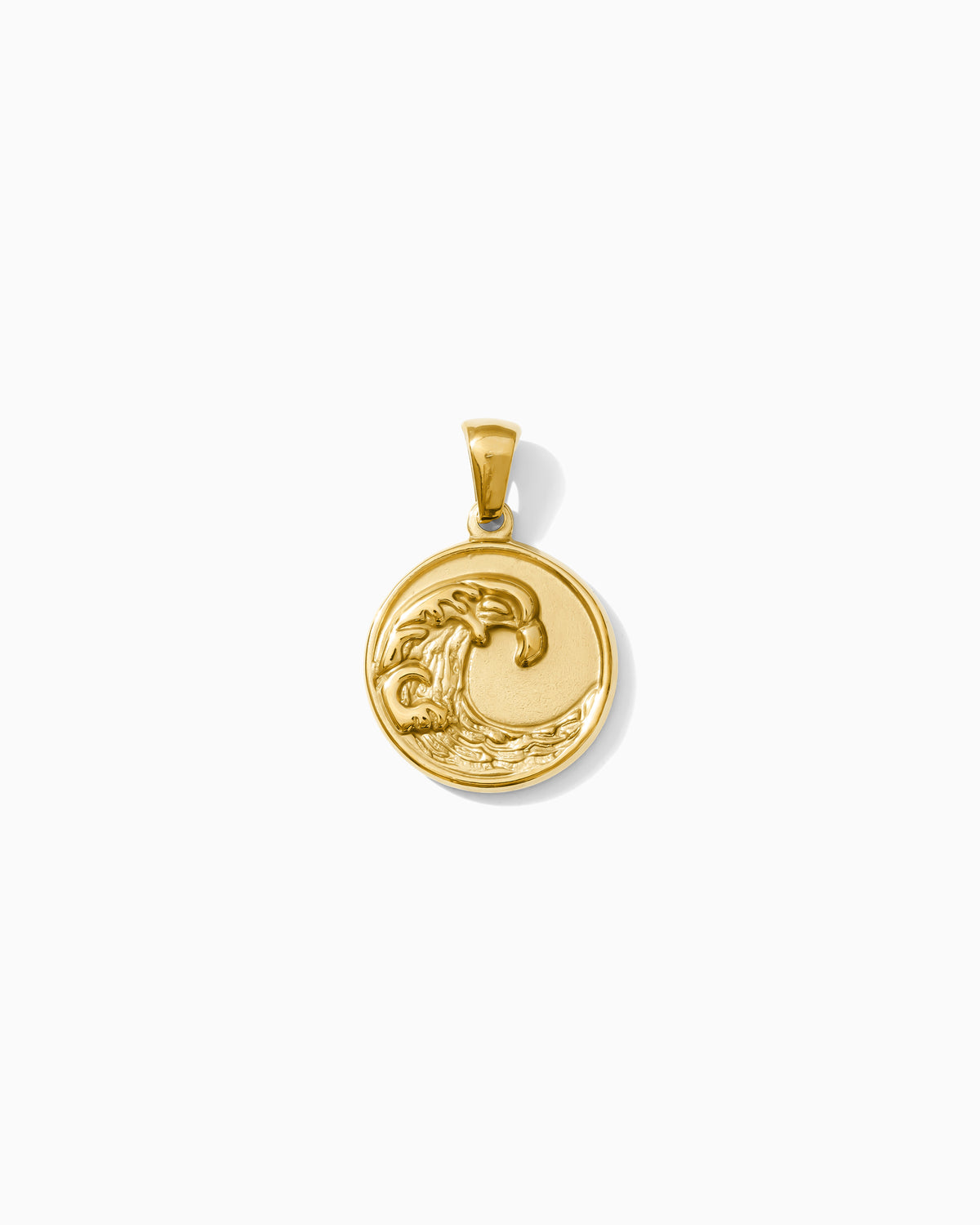 21mm Wave Disc PVD Charm, CH506