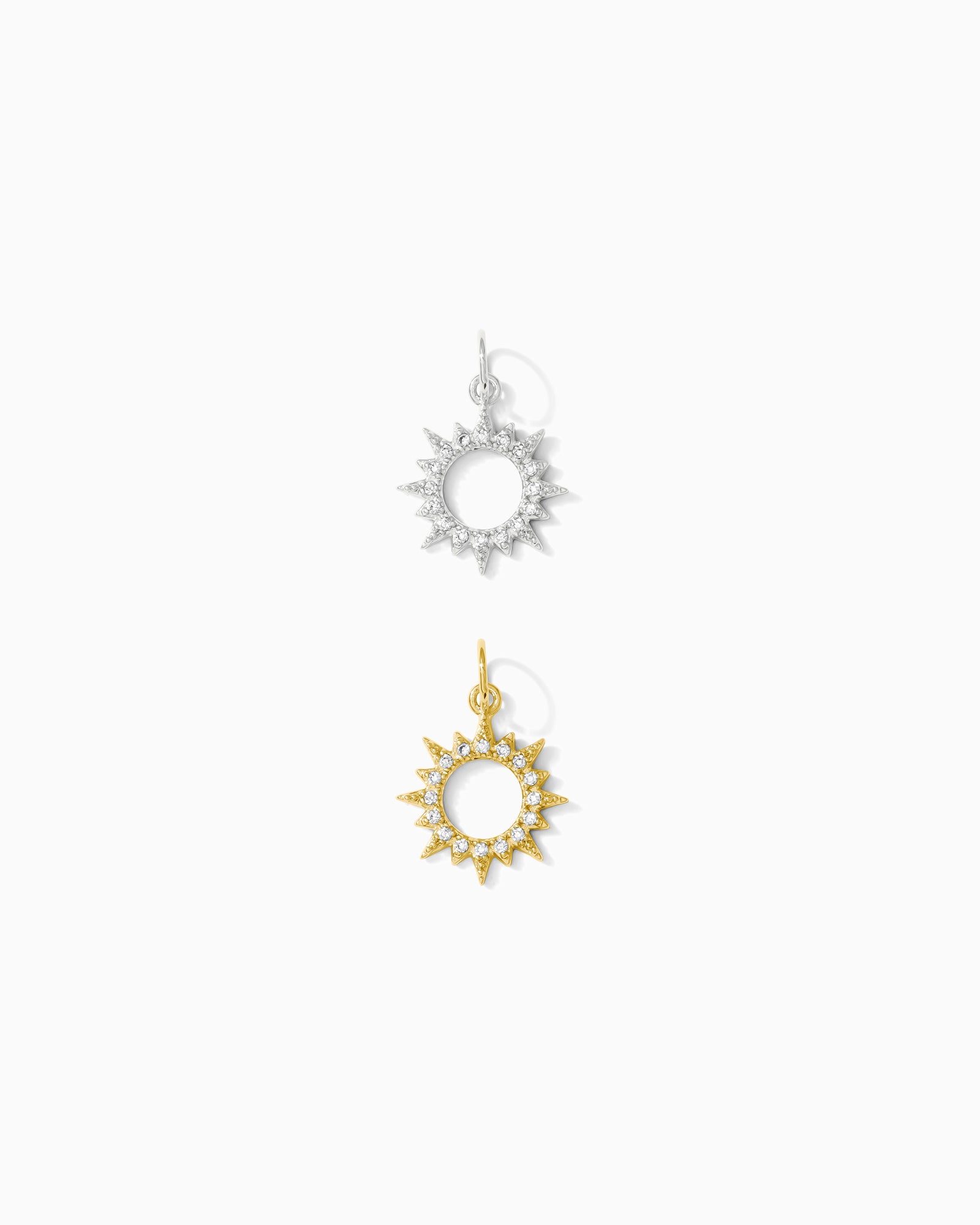 Pave Sun Ray Charm, CH76