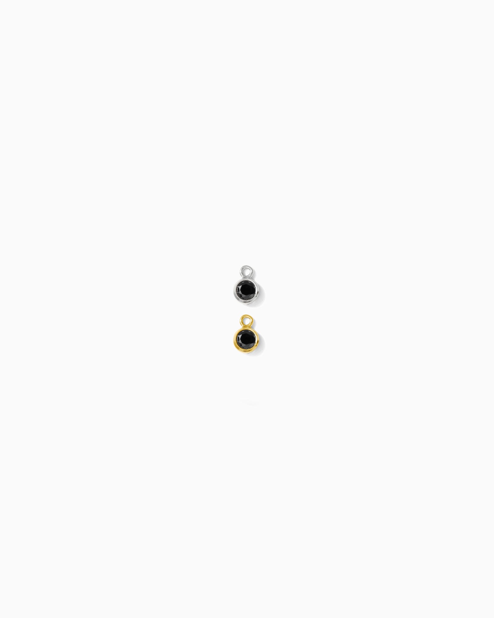 3mm Black CZ Charm, CH92