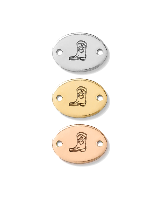 Cowgirl Boot Oval Connector, CN01