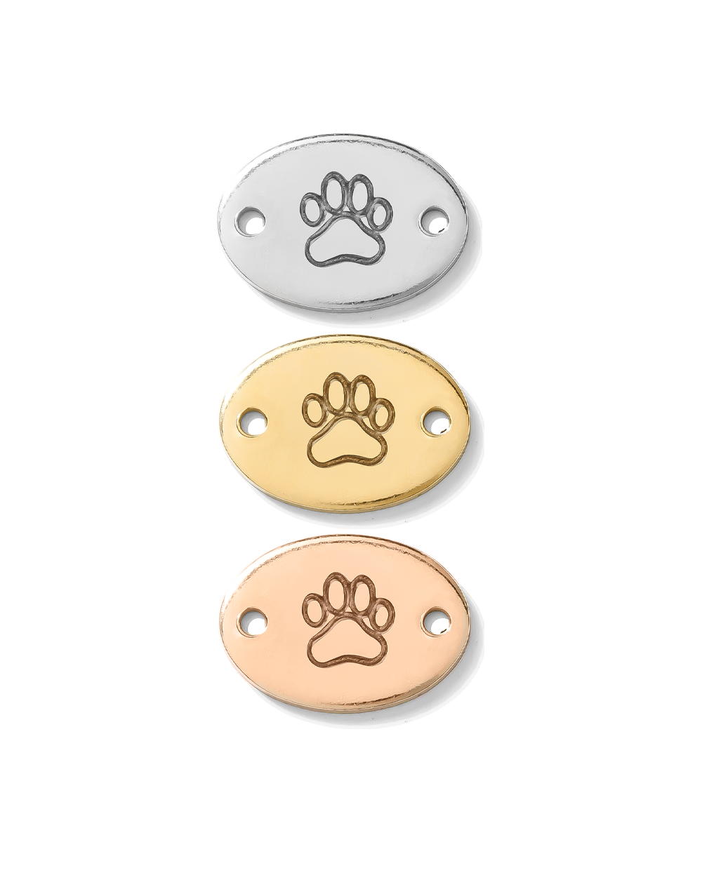 Paw Print Oval Connector, CN01