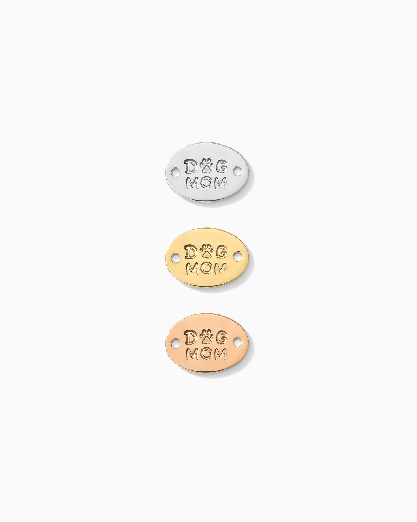 Dog Mom Oval Connector, CN01
