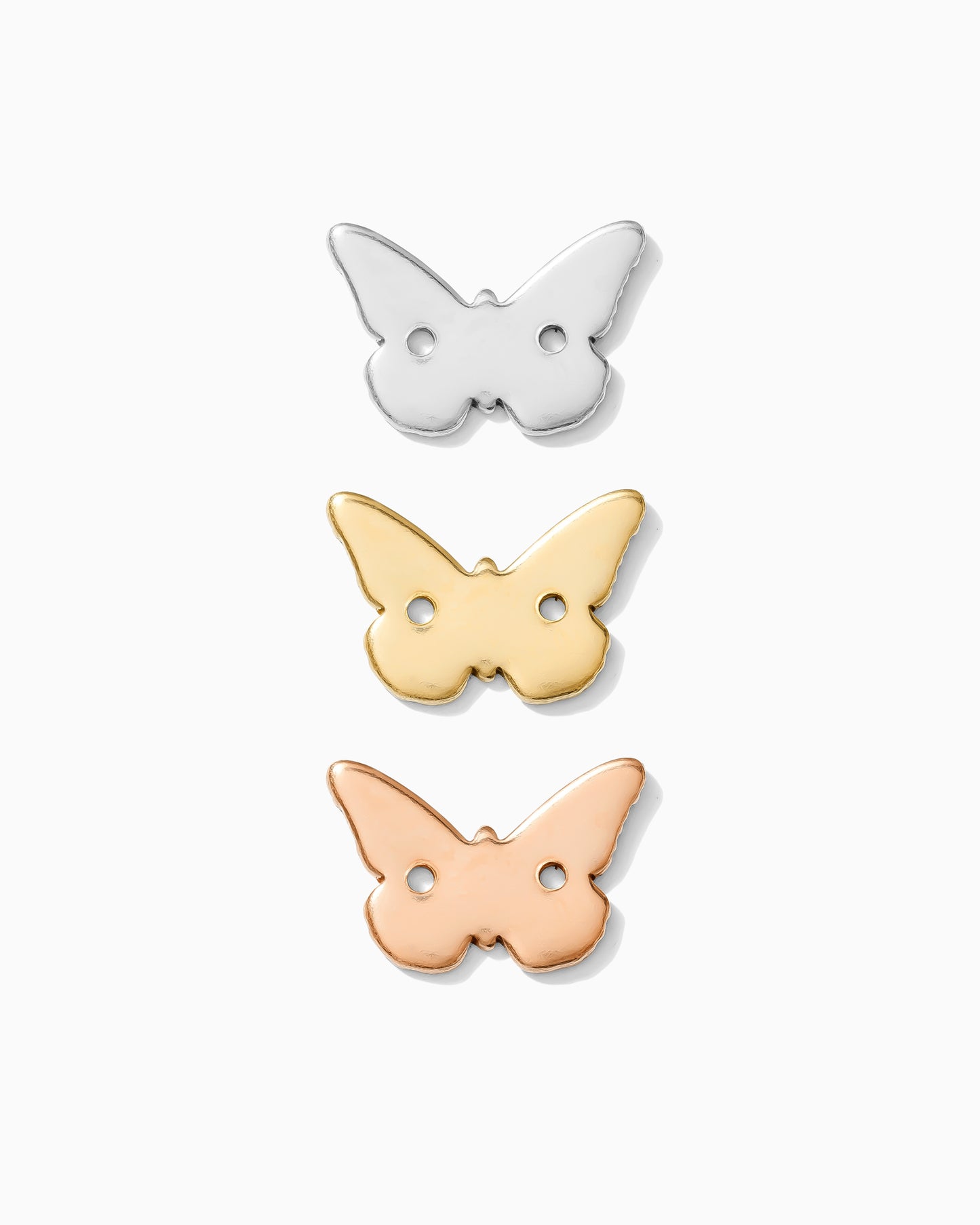 8x13mm Butterfly with Two Holes Connector, CN09