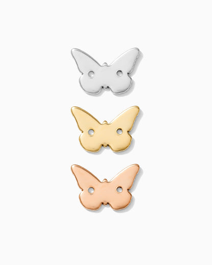 8x13mm Butterfly with Two Holes Connector, CN09
