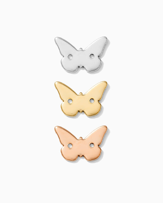 8x13mm Butterfly with Two Holes Connector, CN09