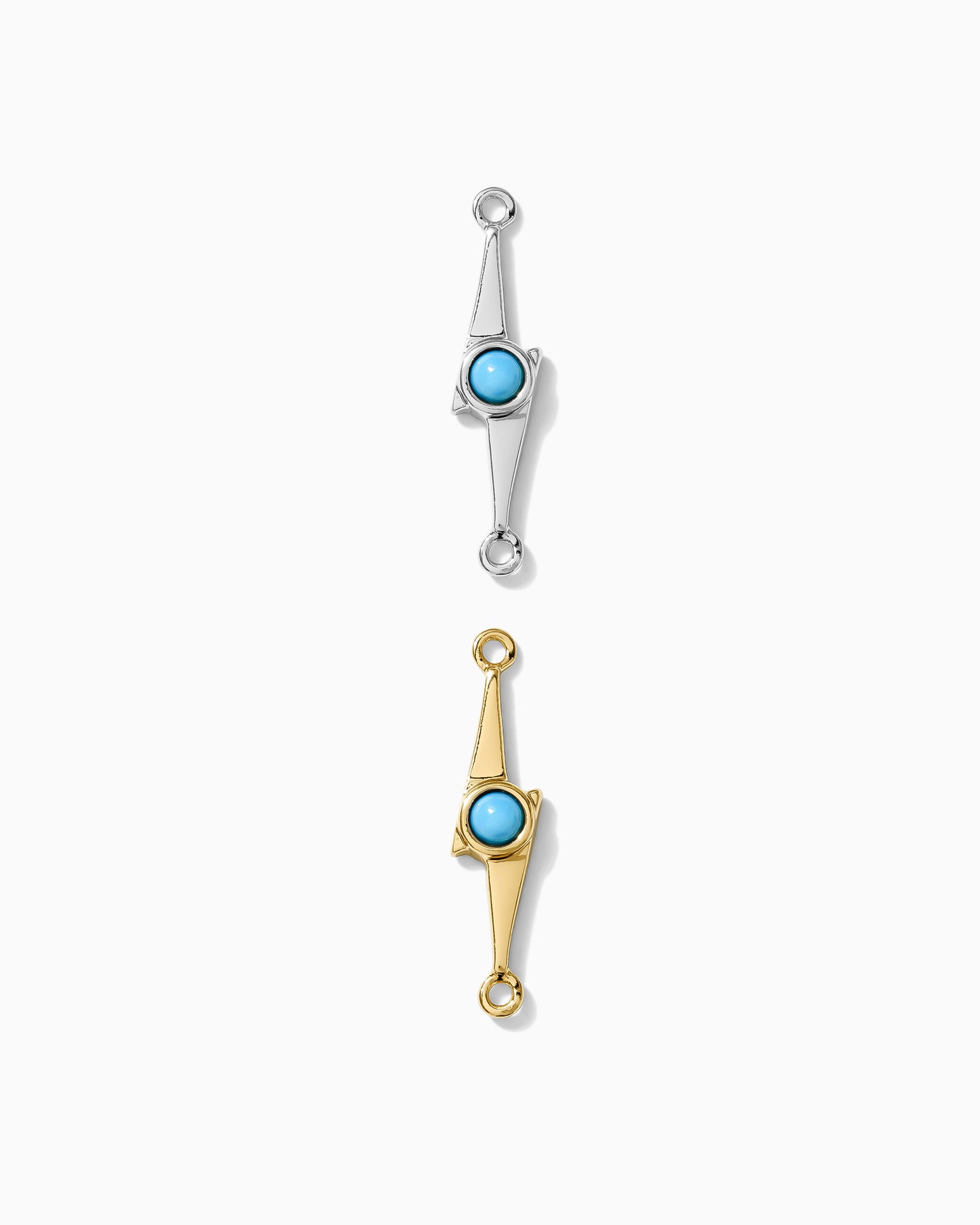 Lightning Bolt Genuine Turquoise Connector, CN155