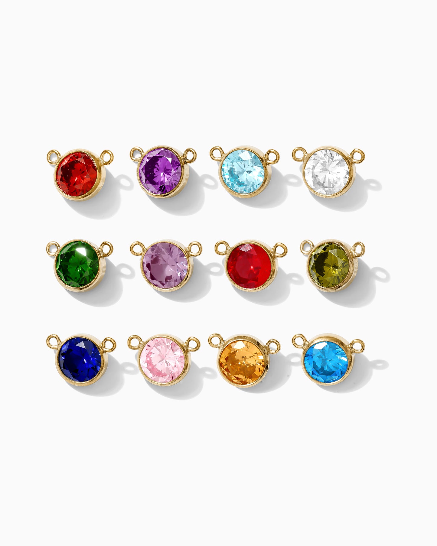 6mm 10-2 Birthstone Connector, CN163