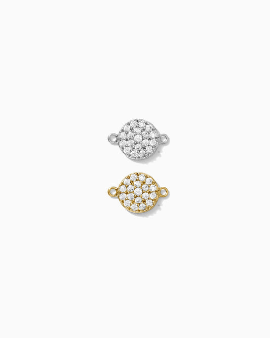 Pave CZ Tiny Disc Connector, CN170