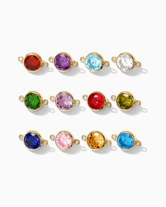 6mm Birthstone Connector, CN195