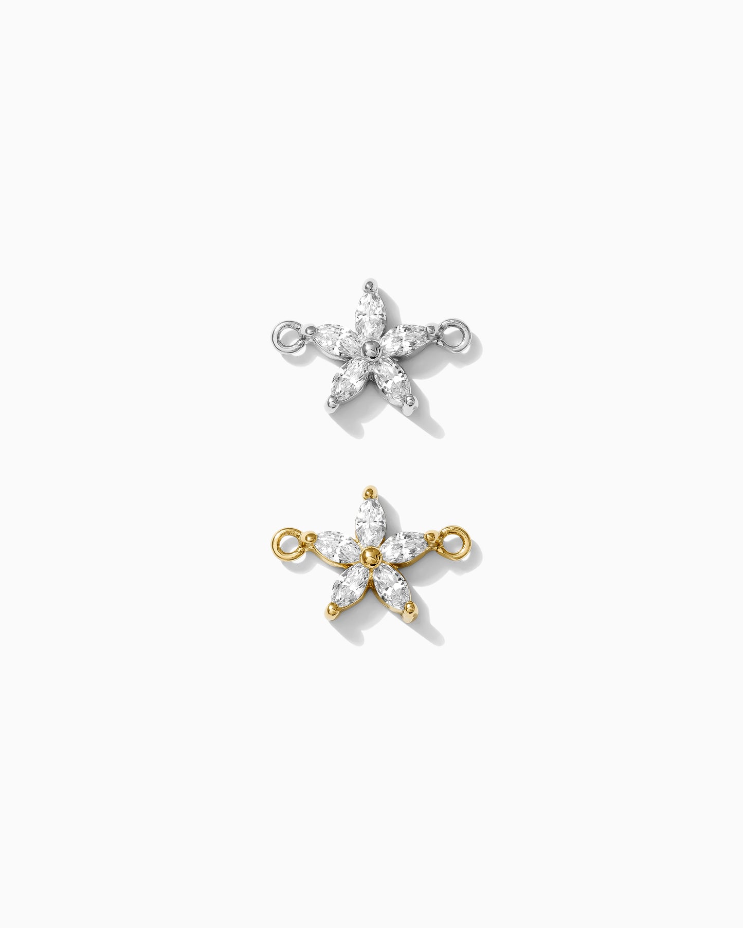 CZ Marquise Flower Connector, CN197