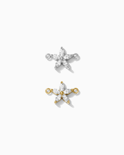 CZ Marquise Flower Connector, CN197