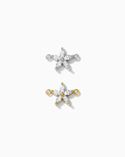 CZ Marquise Flower Connector, CN197