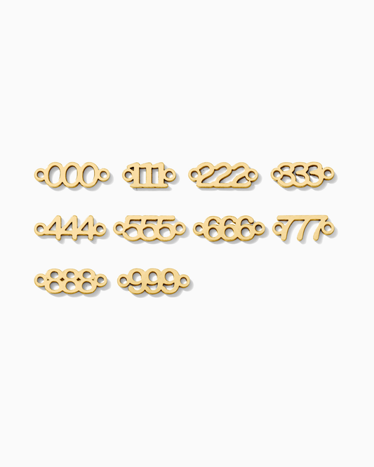 Gold Filled Angel Numbers Connectors, CN216