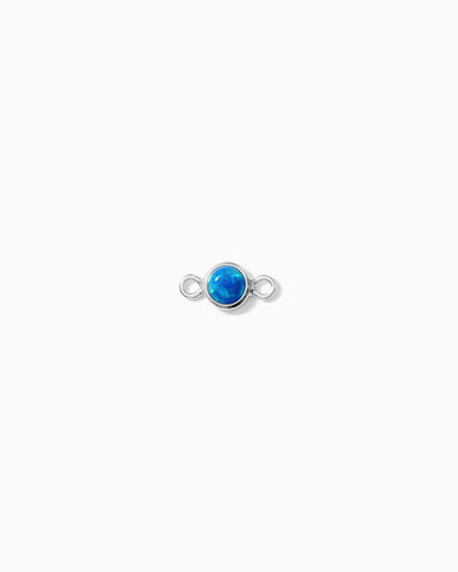 3mm Synthetic Blue Opal Connector, CN267