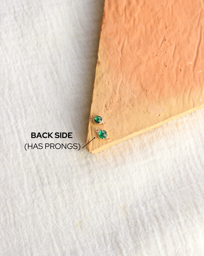 4mm Genuine Birthstone Connectors, CN348