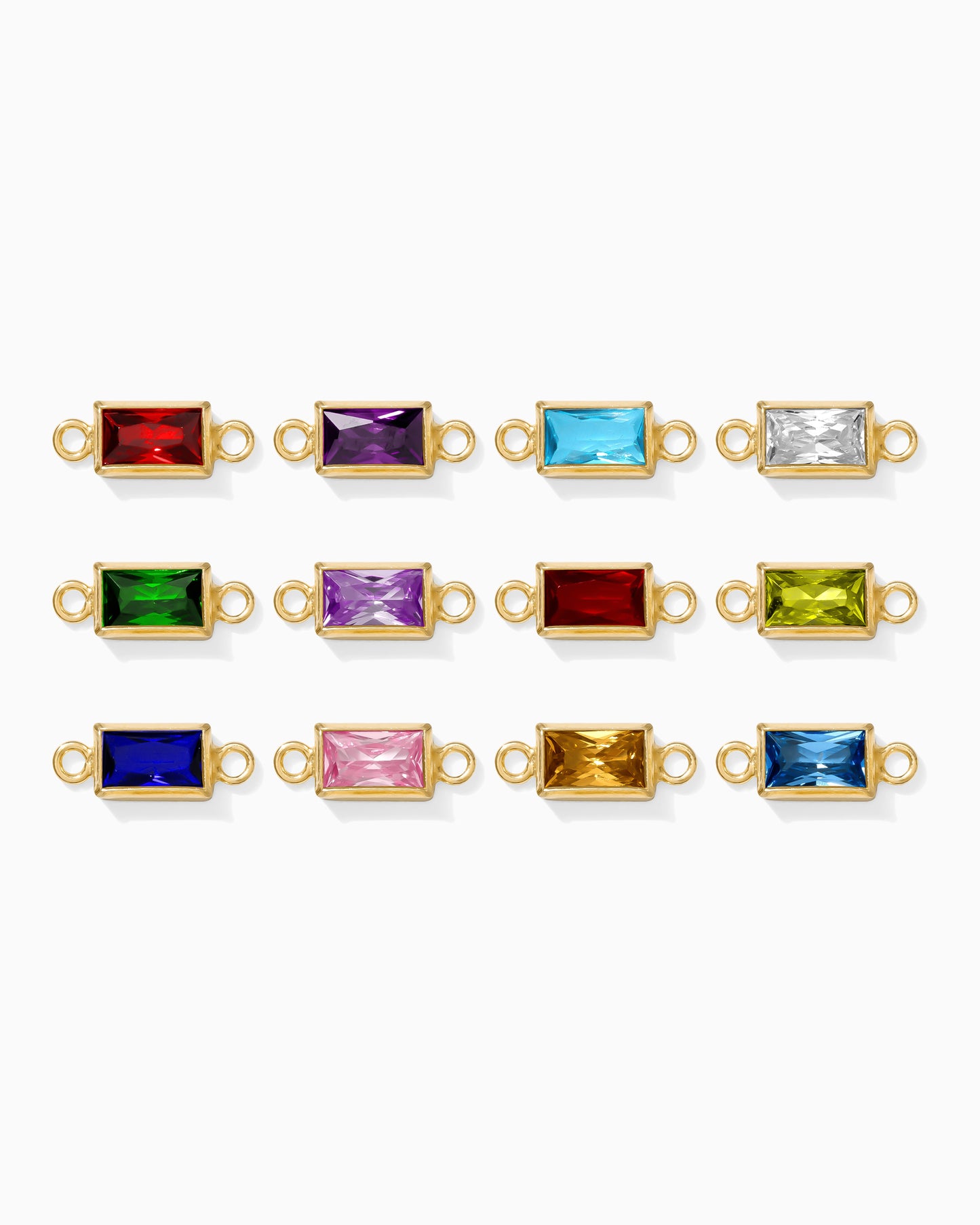 3x5mm White CZ Rectangle Connector, CN388