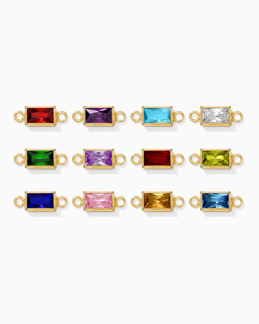 3x5mm White CZ Rectangle Connector, CN388