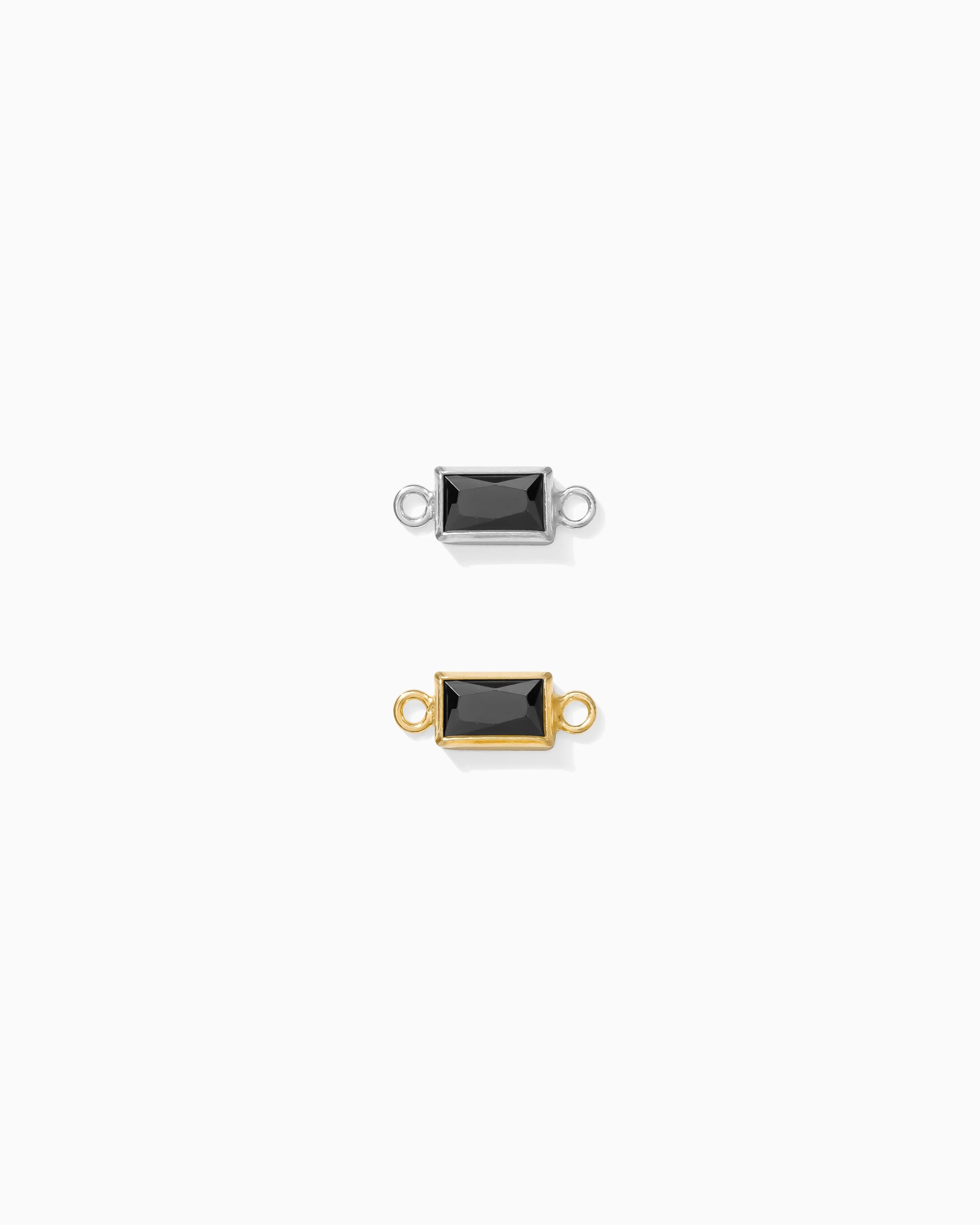 Rectangle Onyx Bezel Connector, CN402