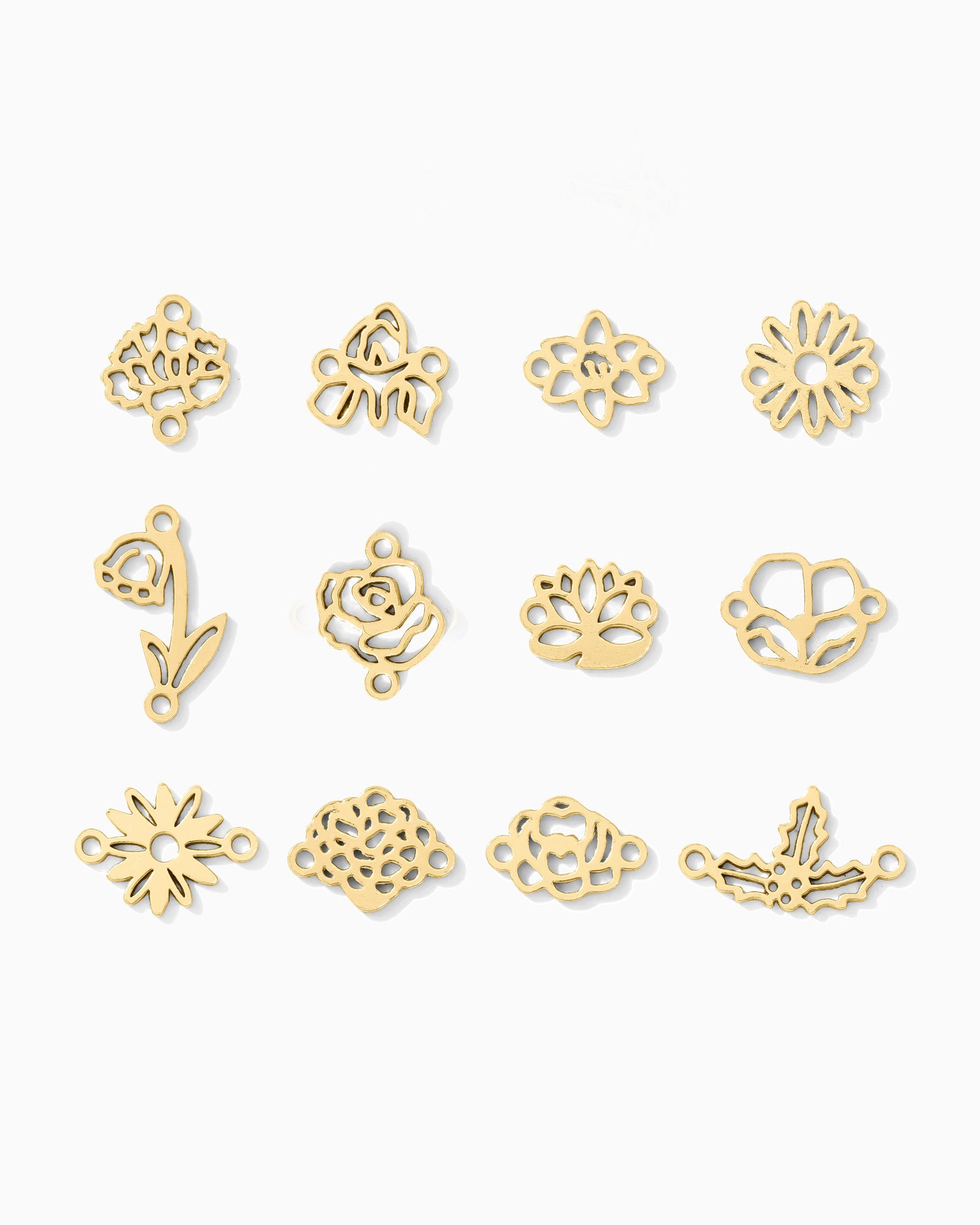 Birth Flower Connector, CN403-CN414