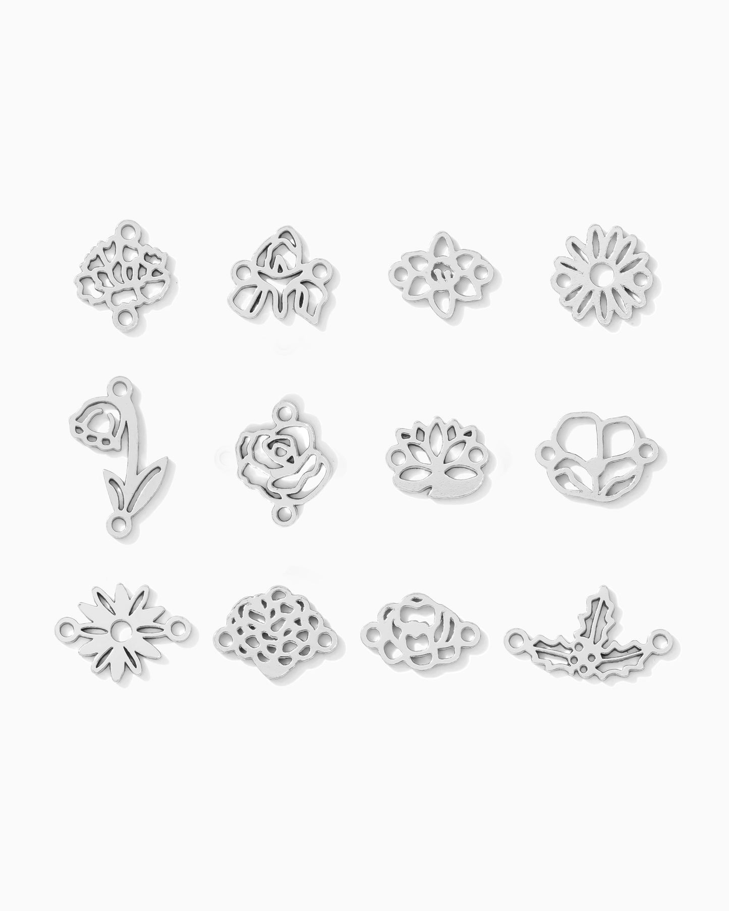 Birth Flower Connector, CN403-CN414