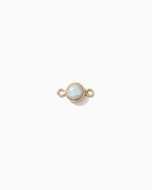 4mm Gold Filled Opal Connector, CN41