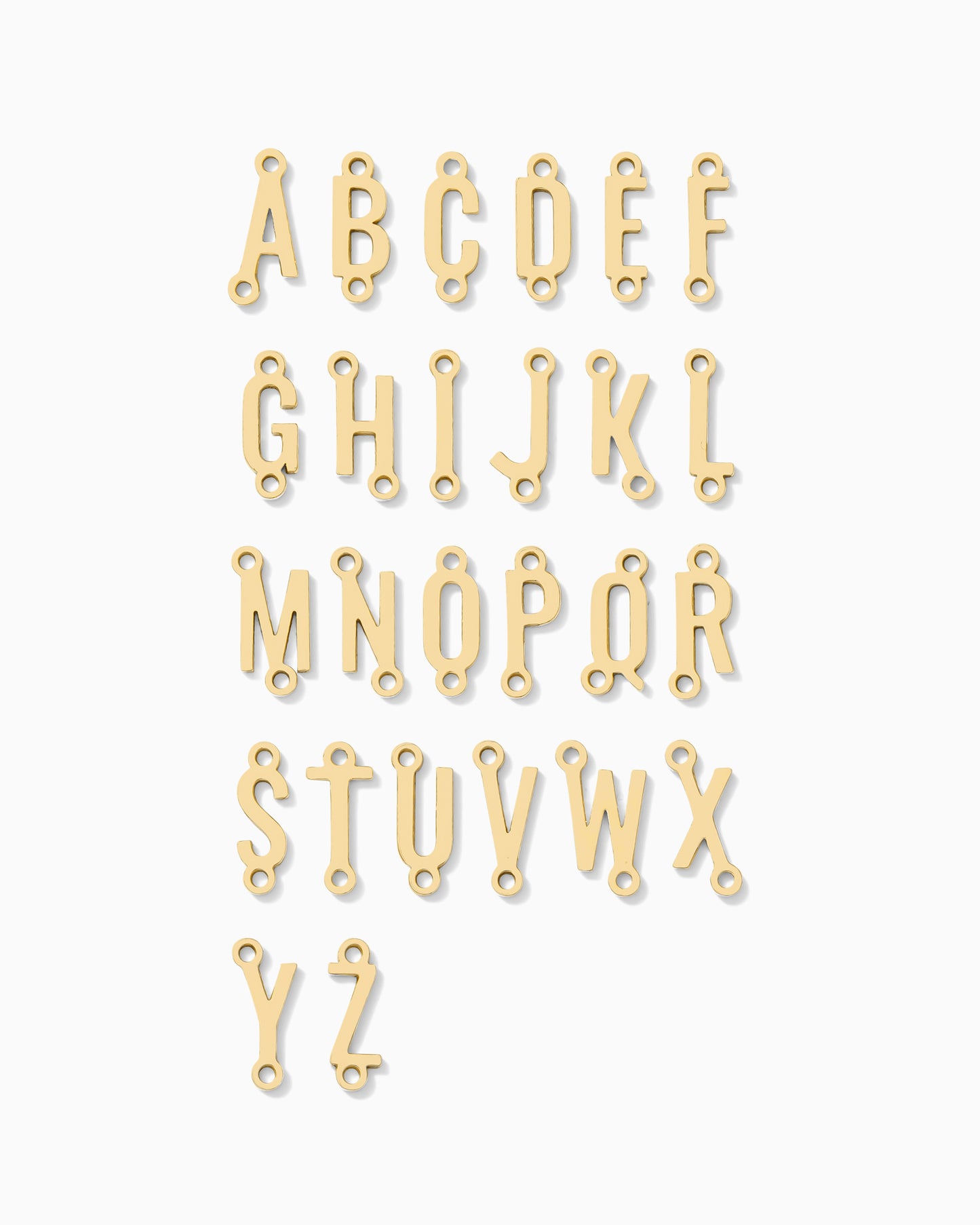 Uppercase Letter Connector, 8.9mm, 14k gold filled, CN441