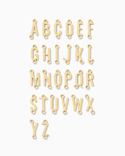 Uppercase Letter Connector, 8.9mm, 14k gold filled, CN441