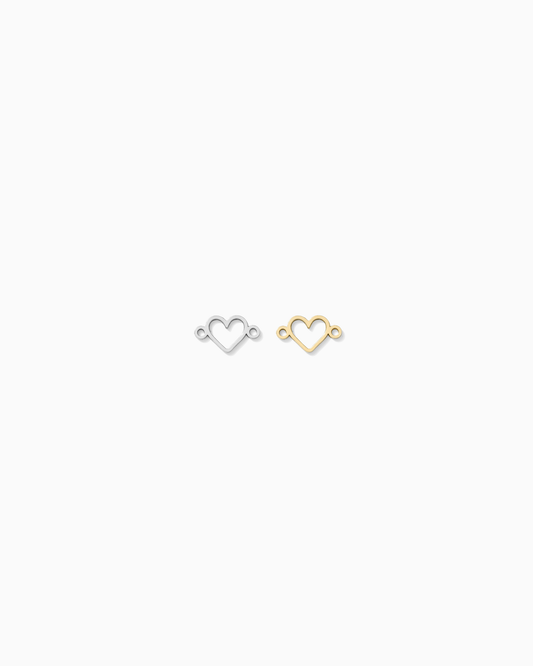 Mini Heart Outline Connector, CN470