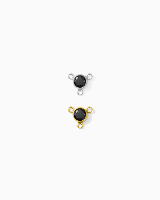 4mm Black CZ Y Connector, CN492
