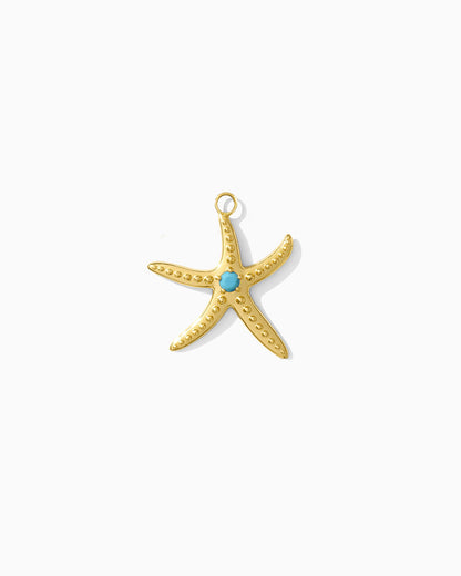 Starfish with Turquoise Charm, CH279