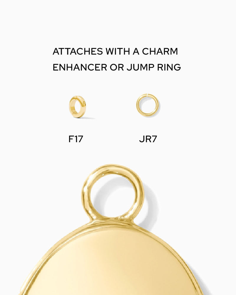 Rain Cloud with Cubic Zirconia Charm, CH300