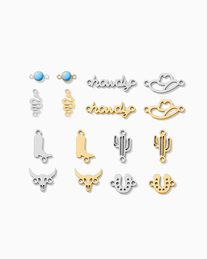 Western Connector Pack - Silver & Gold