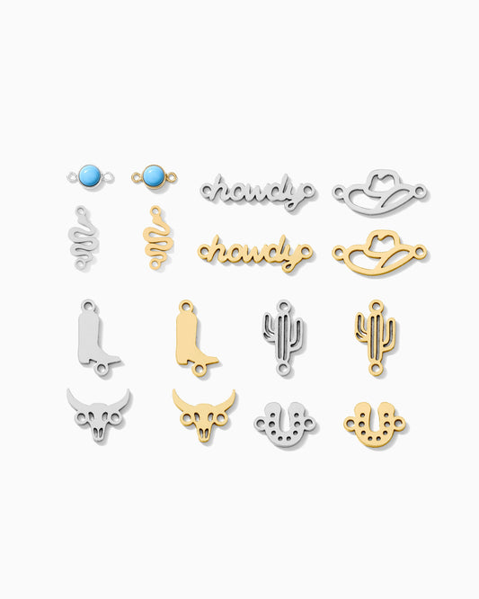 Western Connector Pack - Silver & Gold