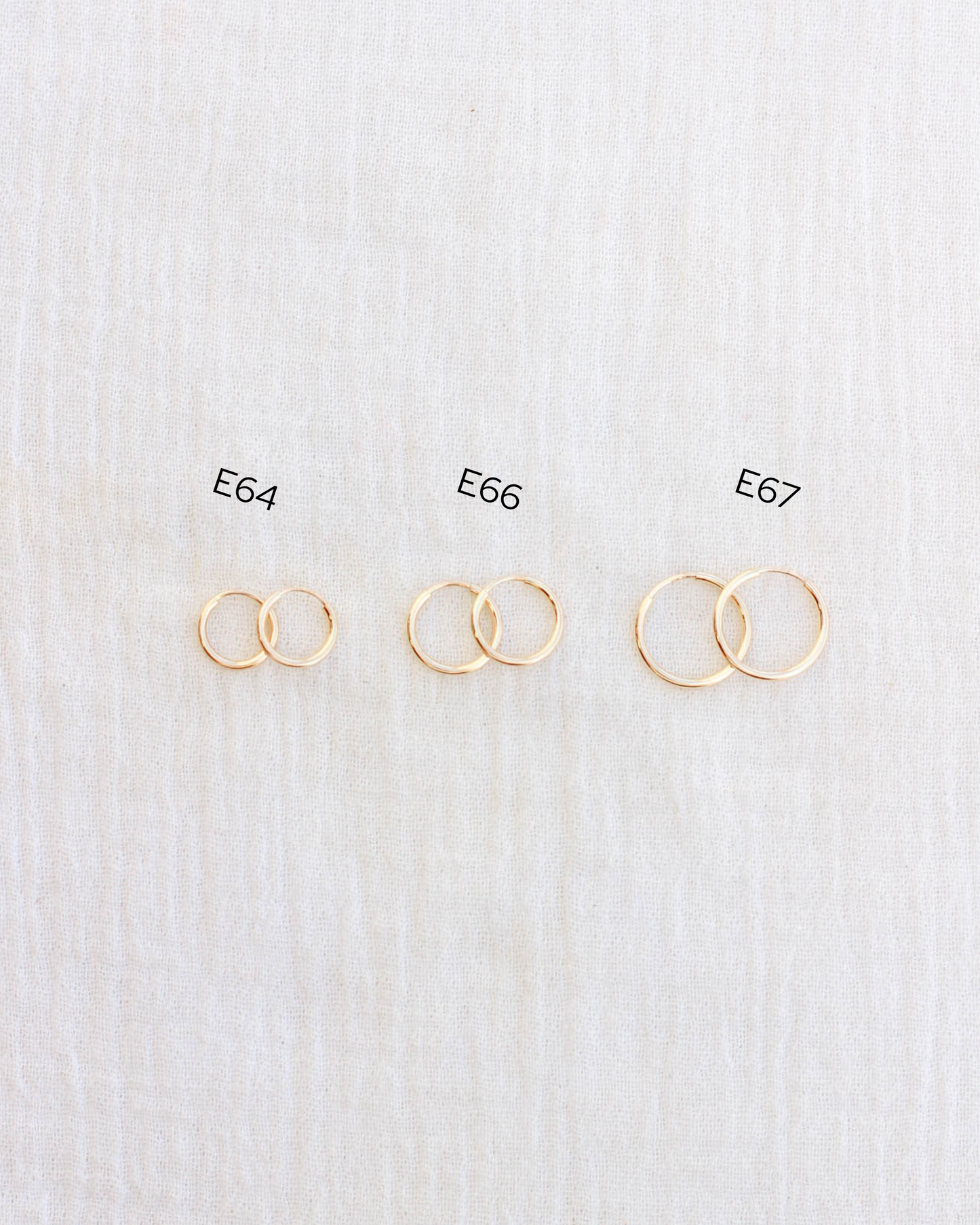 12mm Endless Hoop Earrings, E66