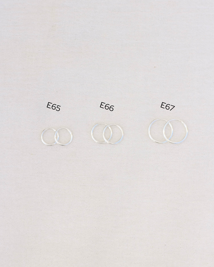1.25x14mm Endless Hoop Earrings, E67