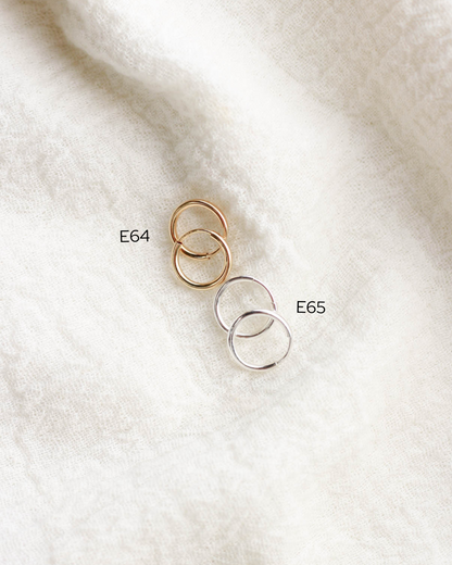 10mm Endless Hoop Earrings, E65