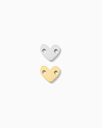 5x6mm Asymmetrical Heart Connector, CN232