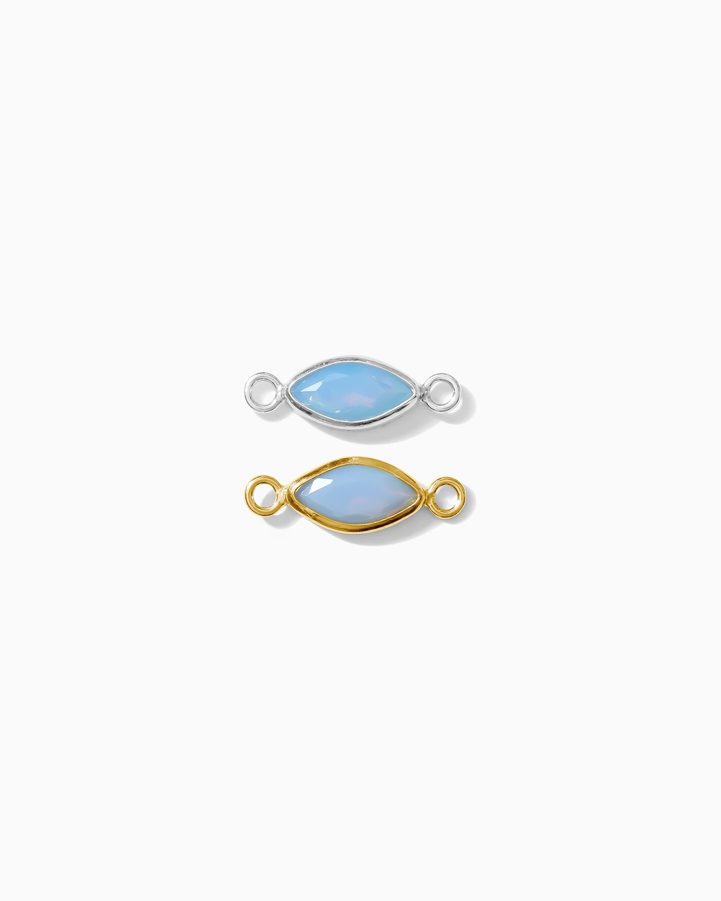 3mm Blue Opal Marquise Connector, CN319