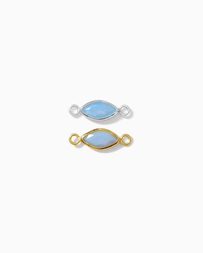3mm Blue Opal Marquise Connector, CN319