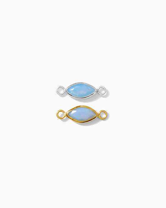 3mm Blue Opal Marquise Connector, CN319
