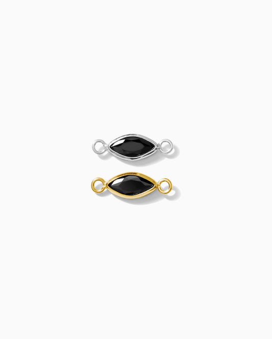 Black Onyx Marquise Connector, CN320