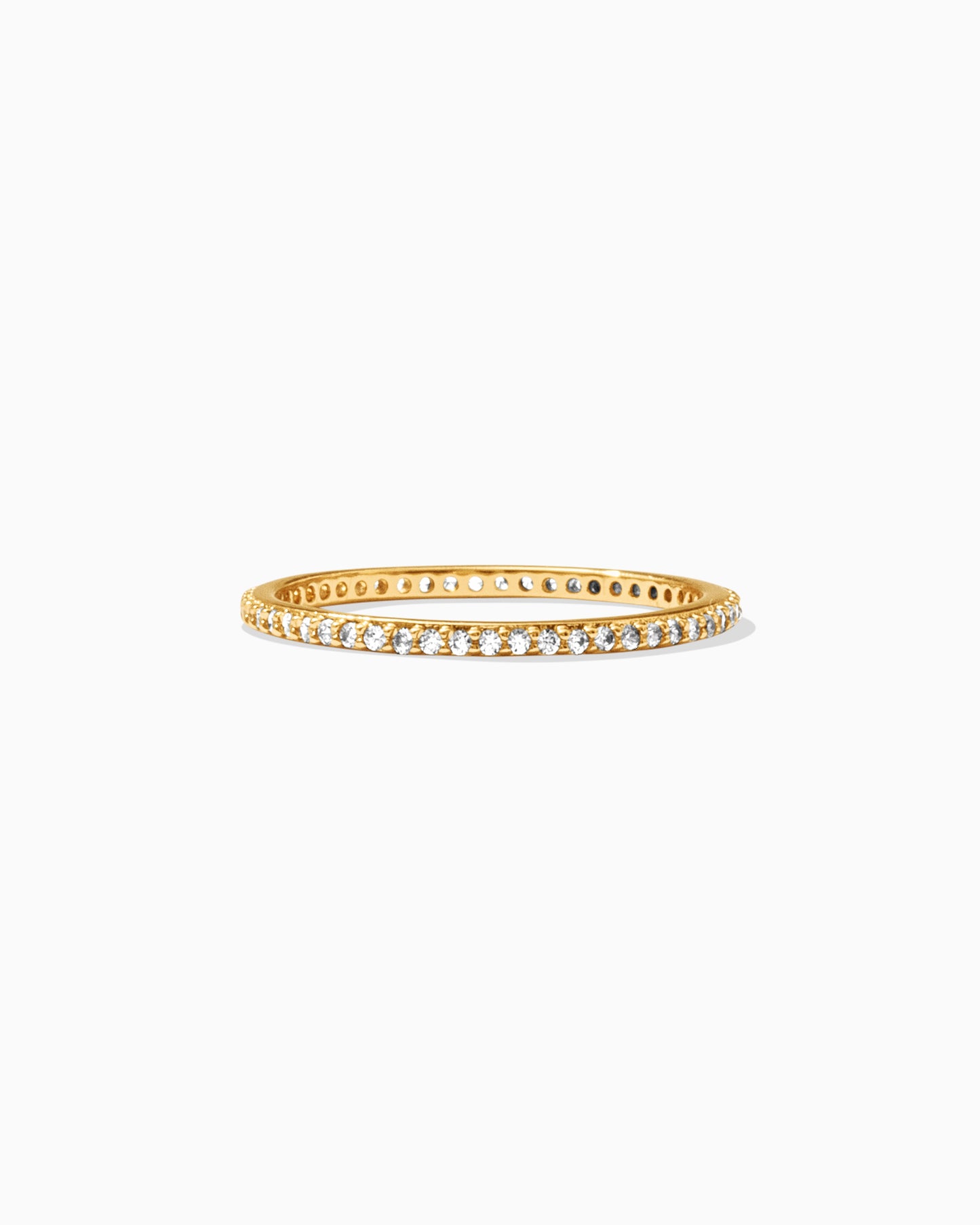 Cubic Zirconia Pave Full Band Ring, R41